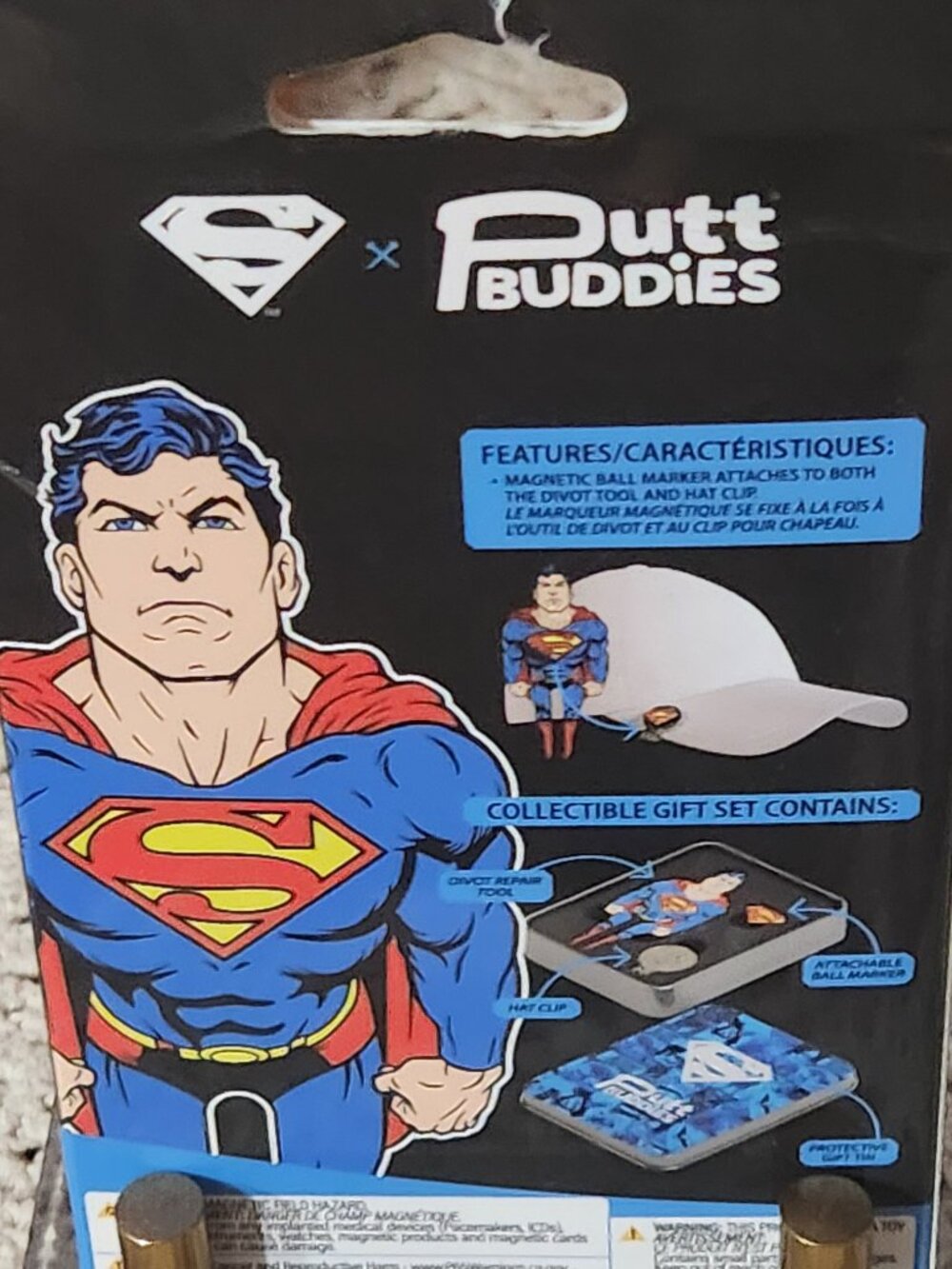DC Comics Superman Putt Buddies Golf Divot Repair Tool & Magnetic Ball Marker